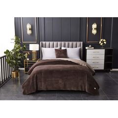 Покрывало Антуан, цвет кофе, размер 160х220, Sofi de Marko