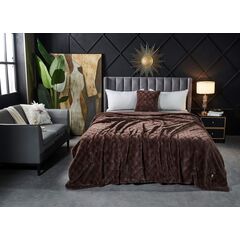 Покрывало Бернард, цвет шоколад, размер 220х240, Sofi de Marko