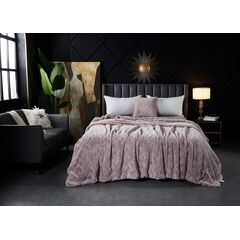 Покрывало Бернард, цвет пудра, размер 220х240, Sofi de Marko