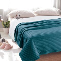 Покрывало Либерти, цвет синий, размер 220х240, Sofi de Marko