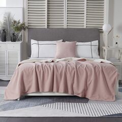 Покрывало Аманда, цвет пудра, размер 160х220 Трикотаж, Sofi de Marko