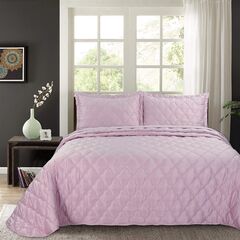 Покрывало Одри, цвет пепельная роза, размер 240х260, Sofi de Marko