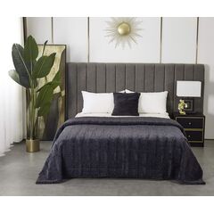 Покрывало Теодор, цвет антрацит, размер 210х230, Sofi de Marko