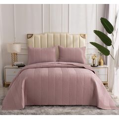 Покрывало Адонис, цвет пепельная роза, размер 230х250, Sofi de Marko