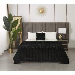 Покрывало Теодор, цвет черный, размер 160х220, Sofi de Marko