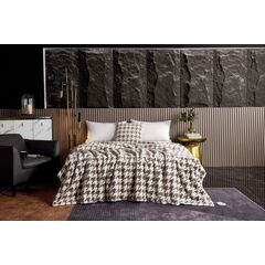 Покрывало Эрнесто, цвет кофе, размер 220х240, Sofi de Marko