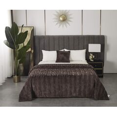 Покрывало Теодор, цвет шоколад, размер 160х220, Sofi de Marko