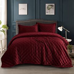 Покрывало Адажио, цвет бордо, размер 240х260, Sofi de Marko