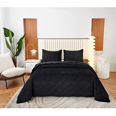 Покрывало Армандо, цвет черный, размер 240х260, Sofi de Marko