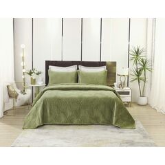 Покрывало Ариэль, цвет оливковый, размер 240x260, Sofi de Marko