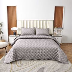 Покрывало Лея, цвет серебро, размер 240x260, Sofi de Marko