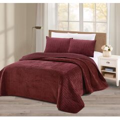 Покрывало Вельмонт, цвет бордо, размер 230х250, Sofi de Marko