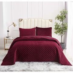 Покрывало Мартин, цвет бордо, размер 240х260, Sofi de Marko