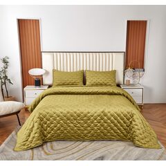 Покрывало Лея, цвет горчичный, размер 240x260, Sofi de Marko