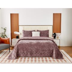 Покрывало Розалин, цвет пепельная роза, размер 240х260, Sofi de Marko