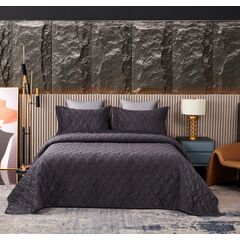 Покрывало Нобилис, цвет антрацит, размер 240х260, Sofi de Marko