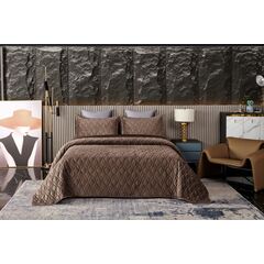 Покрывало Нобилис, цвет шоколад, размер 240х260, Sofi de Marko