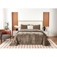 Покрывало Розалин, цвет капучино, размер 240х260, Sofi de Marko