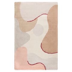 Ковер из хлопка бежевого цвета с авторским принтом из коллекции Freak Fruit, 160х230 см