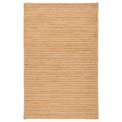 Ковер из джута бежевого цвета в полоску из коллекции Ethnic, 200х300 см
