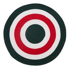 Ковер из хлопка Target темно-зеленого цвета из коллекции Ethnic, d 120 см