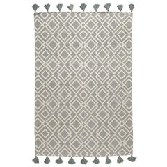 Ковер из хлопка с этническим узором Ромбы и кисточками из коллекции Ethnic, 160х230 см