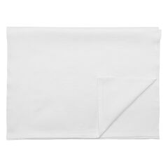 Дорожка на стол жаккардовая белого цвета из хлопка с вышивкой из коллекции Essential, 53х150 см