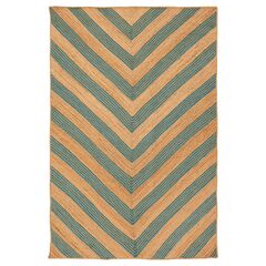 Ковер из джута с вставками зеленого цвета из коллекции Ethnic, 200х300 см