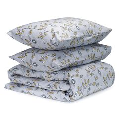 Комплект постельного белья из сатина с принтом 'Ягоды тайги' из коллекции Russian North, 150х200 см