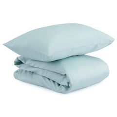 Комплект детского постельного белья из сатина голубого цвета из коллекции Essential, 100х120 см