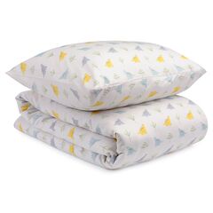 Комплект постельного белья из сатина с принтом Dinosauria world из коллекции Tiny world, 110х140 см