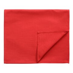 Дорожка на стол из хлопка красного цвета Russian North, 45х150 см