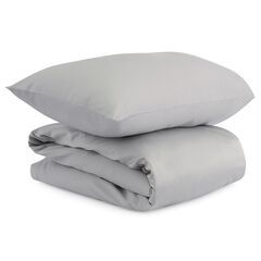 Комплект детского постельного белья из сатина светло-серого цвета из коллекции Essential, 110х140 см