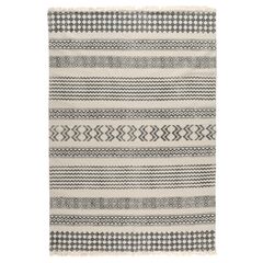 Ковер из хлопка с контрастным орнаментом и бахромой из коллекции Ethnic, 120х180 см