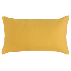 Наволочка из сатина горчичного цвета из коллекции Essential, 40х60 см