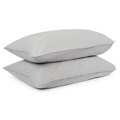 Набор из двух наволочек серого цвета из органического стираного хлопка из коллекции Essential, 50х70 см