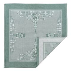 Салфетка из хлопка зеленого цвета с рисунком Щелкунчик из коллекции New Year Essential, 53х53см