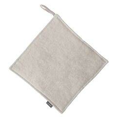 Прихватка из умягченного льна бежевого цвета, 22х22 см