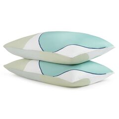 Набор из двух наволочек из сатина  мятного цвета с авторским принтом из коллекции Freak Fruit, 50х70 см