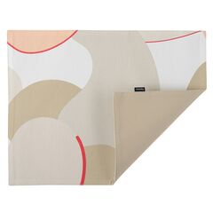 Салфетка двухсторонняя под приборы из хлопка бежевого цвета с авторским принтом из коллекции Freak Fruit, 35х45 см