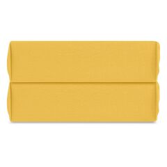 Простыня на резинке горчичного цвета из органического стираного хлопка из коллекции Essential, 160х200 см