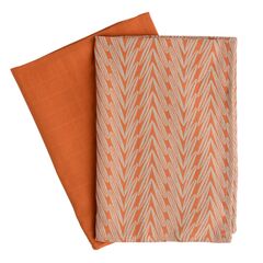 Набор муслиновых кухонных полотенец с графичным принтом Колосья Russian North, 50х70 см