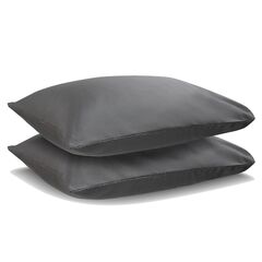 Набор из двух наволочек из сатина темно-серого цвета из коллекции Wild, 50х70 см