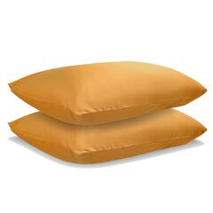 Набор из двух наволочек из сатина цвета шафрана из коллекции Wild, 50х70 см