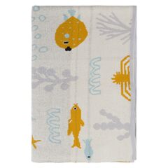 Плед из хлопка с принтом Oceania world из коллекции Tiny world 80х110 см