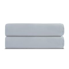 Простыня на резинке из перкаля светло-серого цвета из коллекции Russian North, 180х200х30 см