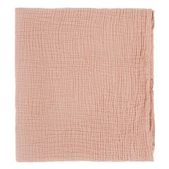 Одеяло из жатого хлопка цвета пыльной розы из коллекции Essential 90x120 см