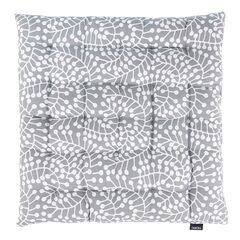 Подушка на стул из хлопка серого цвета с принтом Спелая Смородина из коллекции Scandinavian touch, 40х40 см