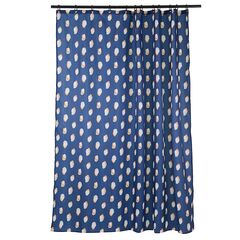 Штора для ванной темно-синего цвета с принтом Sun Spots  из коллекции Wild, 180х200 см