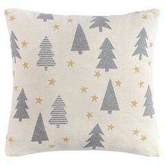 Подушка вязаная с новогодним рисунком Magic forest из коллекции New Year Essential, 45х45 см